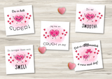 Søte Hjerter Valentinskort Etiketter